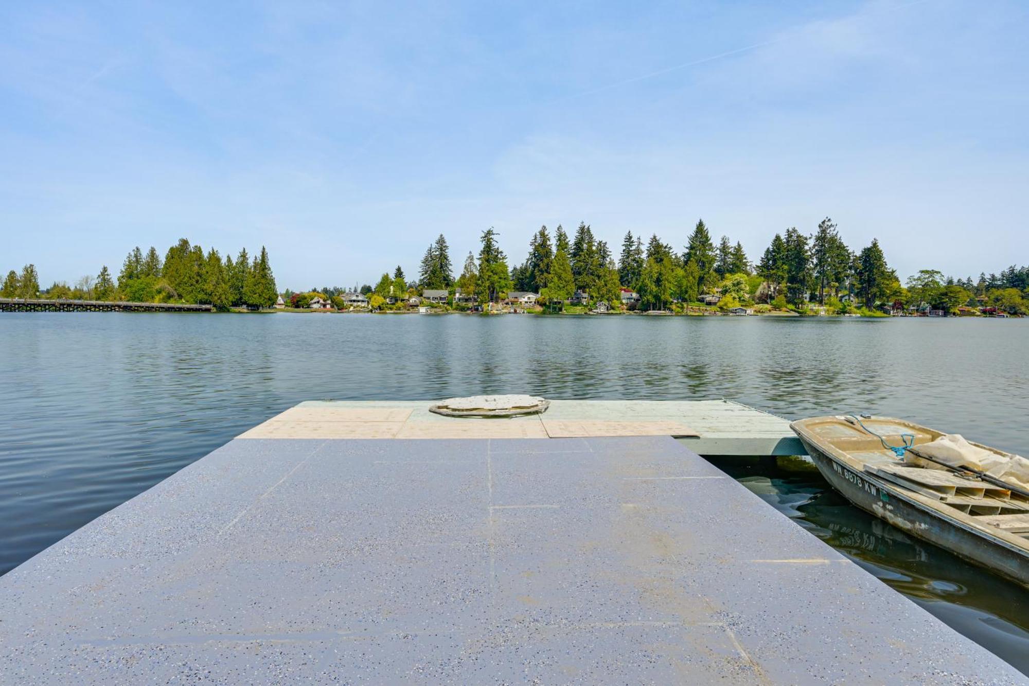 Tacoma Home On Steilacoom Lake With Dock! Luaran gambar